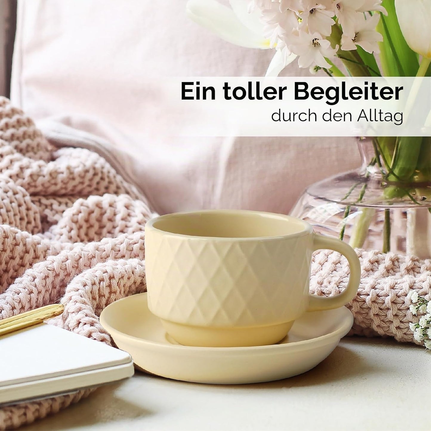 Espressotassen-Set mit Ständer, Magma