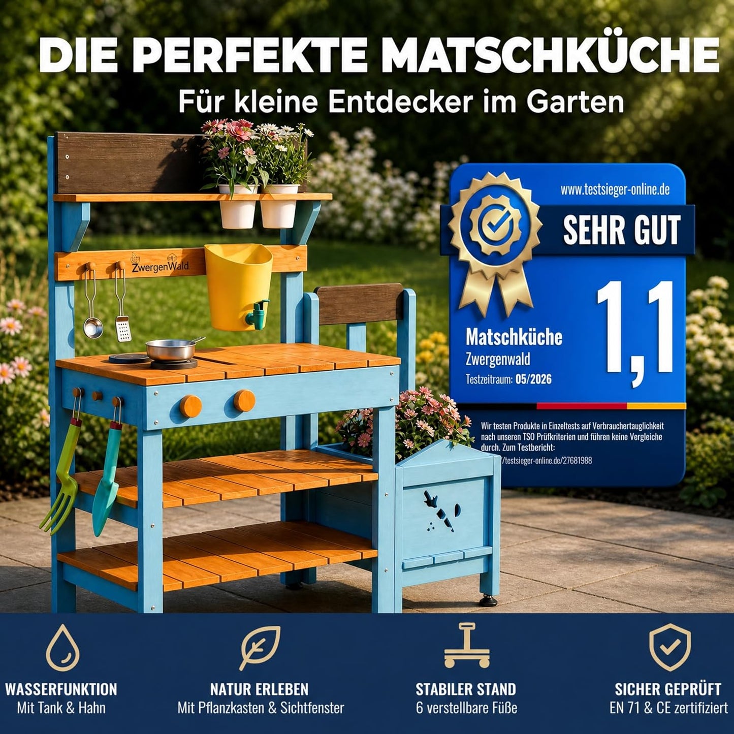 Outdoor Matschküche, Holz