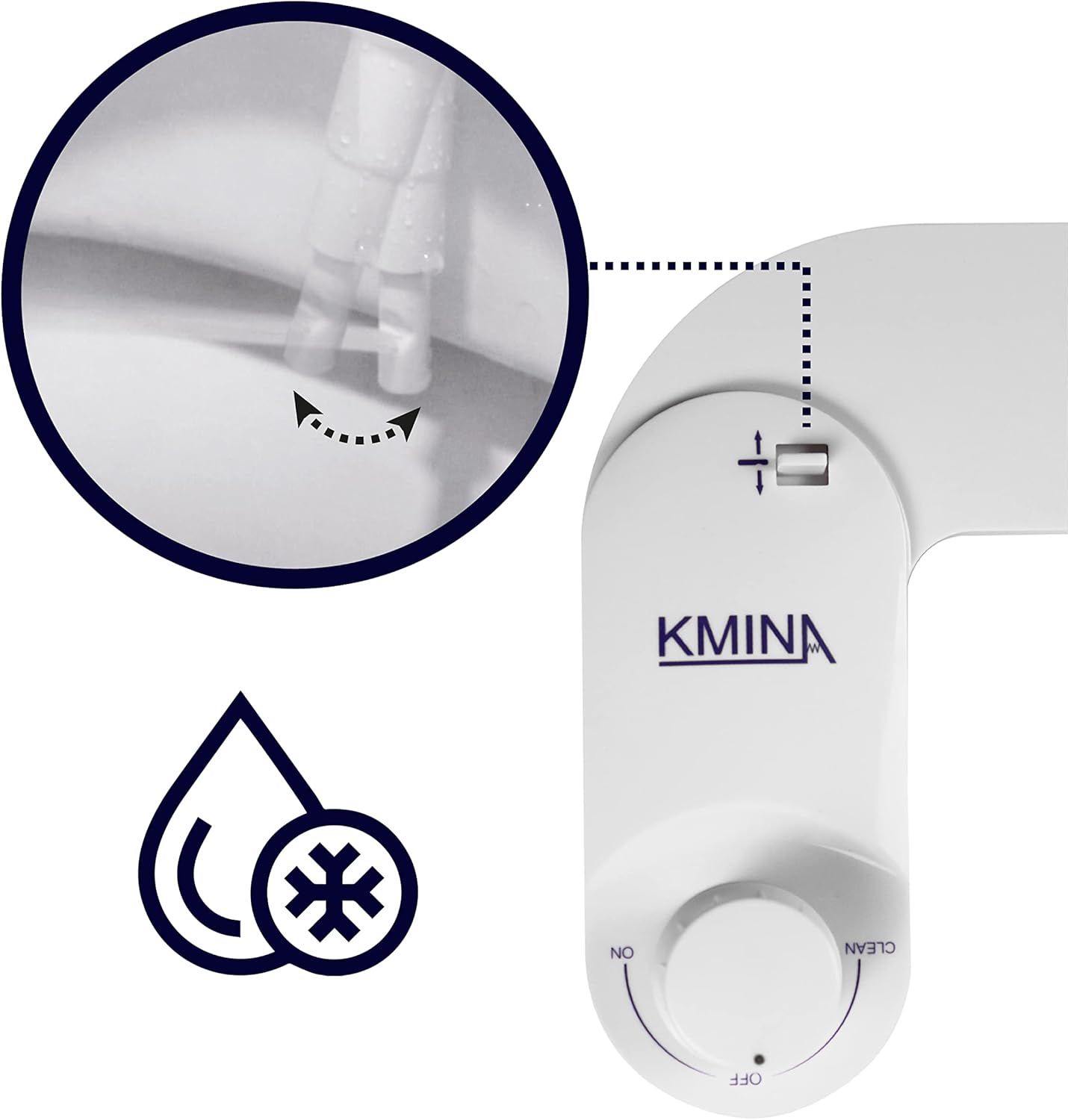 Kaltwasser Bidet Aufsatz für Toilette