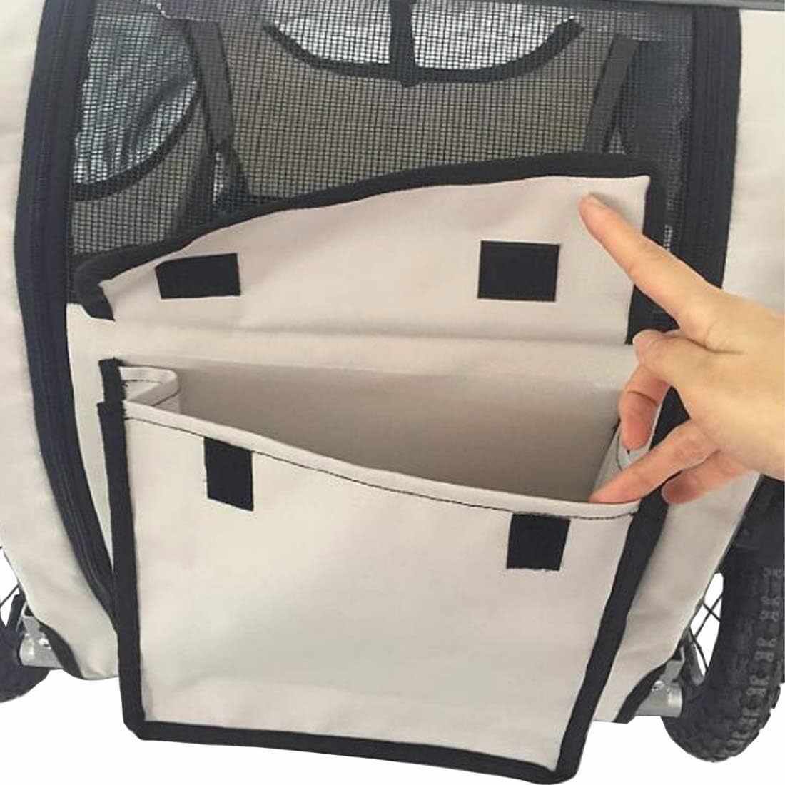 2-in-1 Hundebuggy & Fahrradanhänger Kuma, Grau