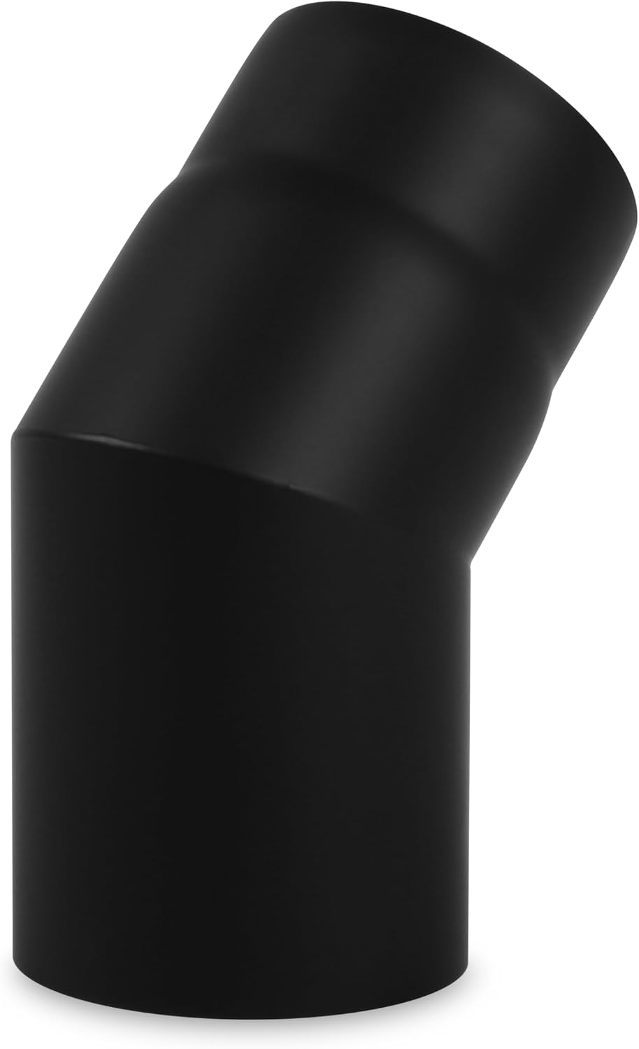 Ofenrohr-Bogen 45° mit Senotherm-Beschichtung, Bogen 45° - Ø 130 mm Schwarz