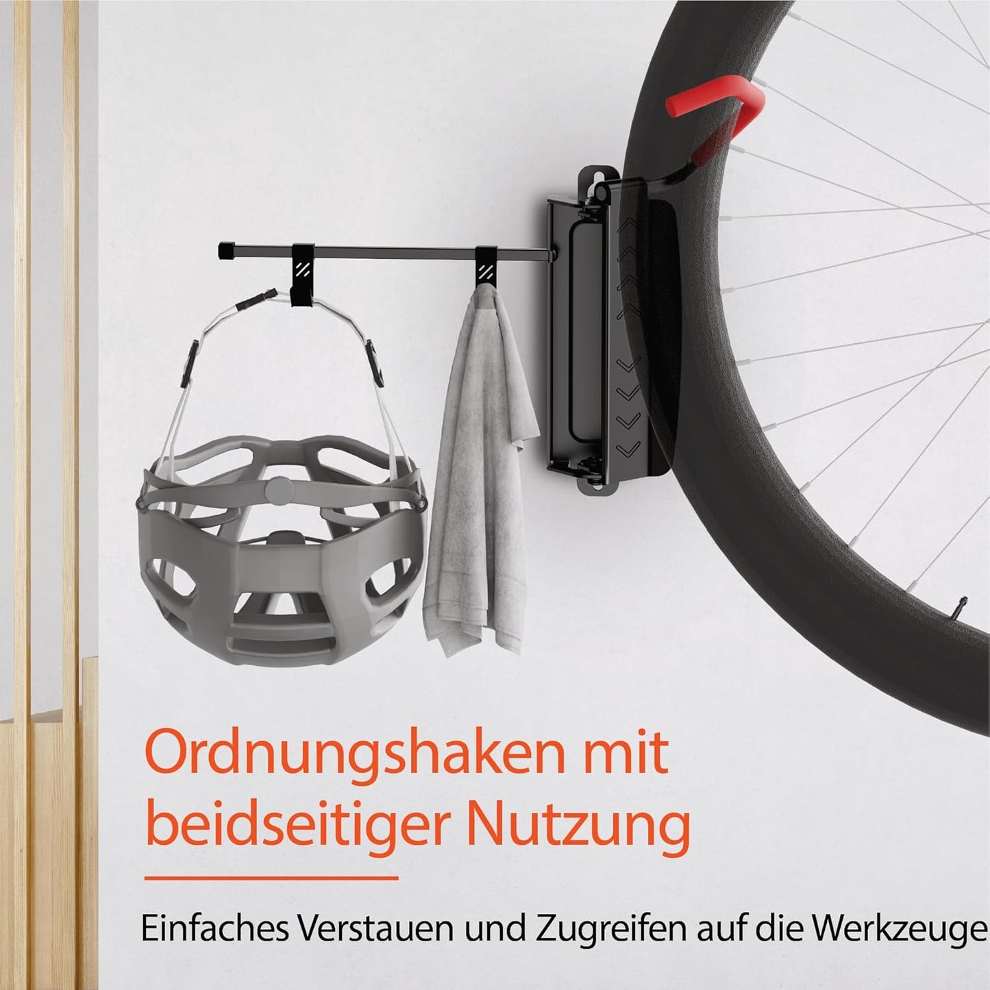 Schwenkbare Velo Wandhalterung