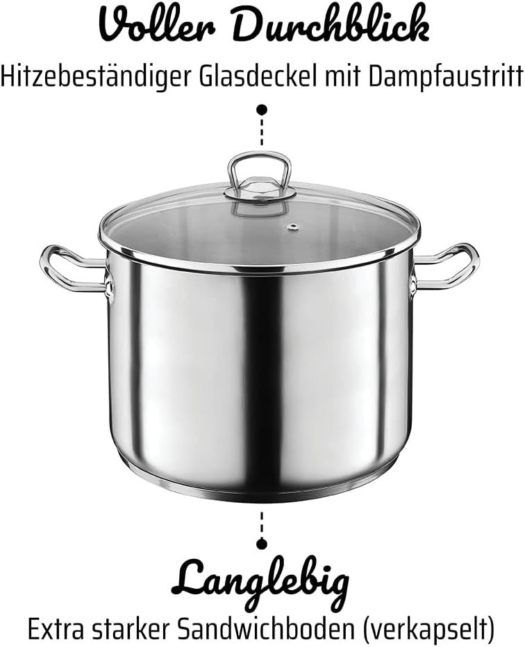 Jumbotopf mit Deckel, backofengeeignet