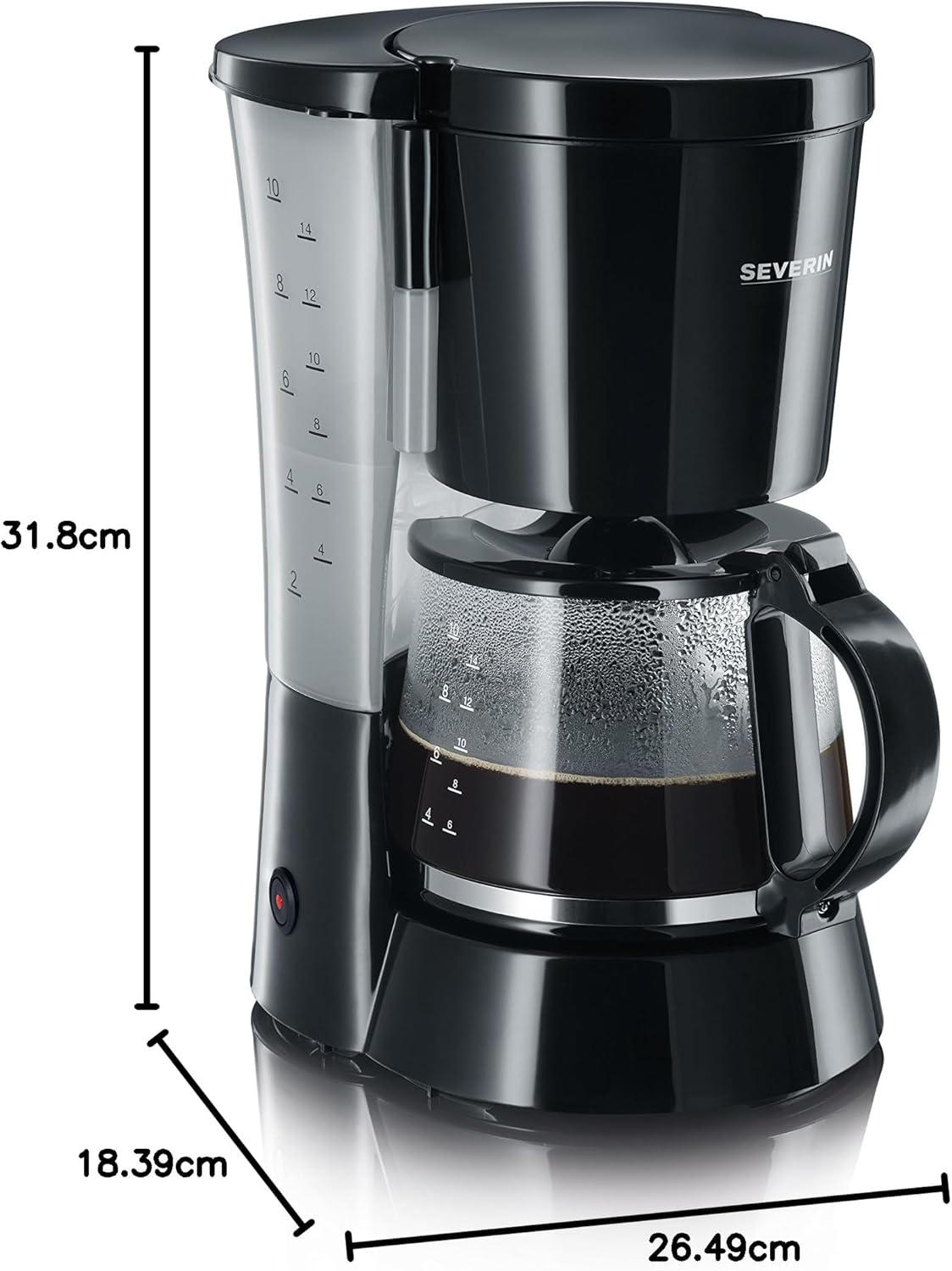 Filterkaffeemaschine KA 4479, Schwarz|Single