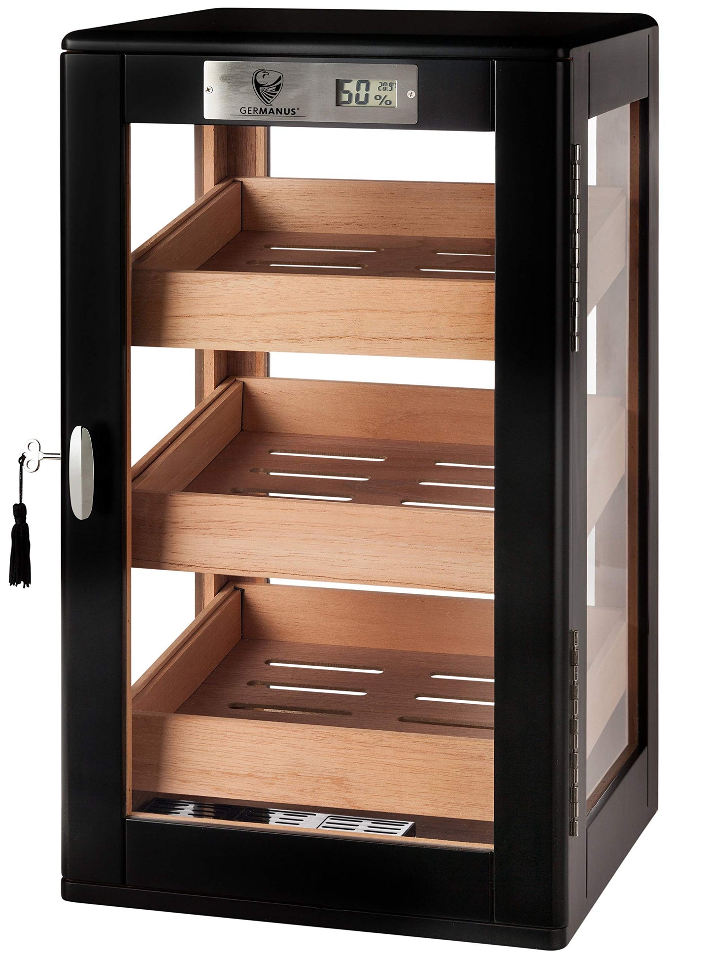 Zigarren Aufbewahrungsschrank, Holz, schwarz