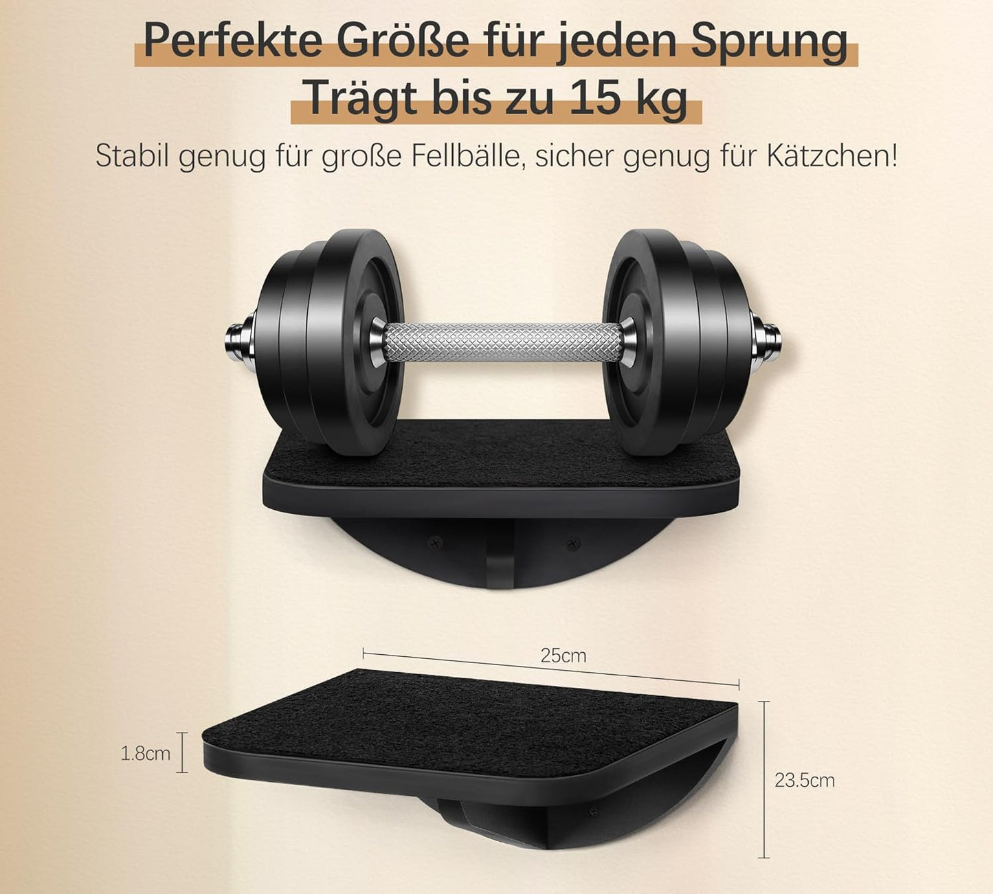 2-teilige Katzentreppe, Gray 2PC Pedal