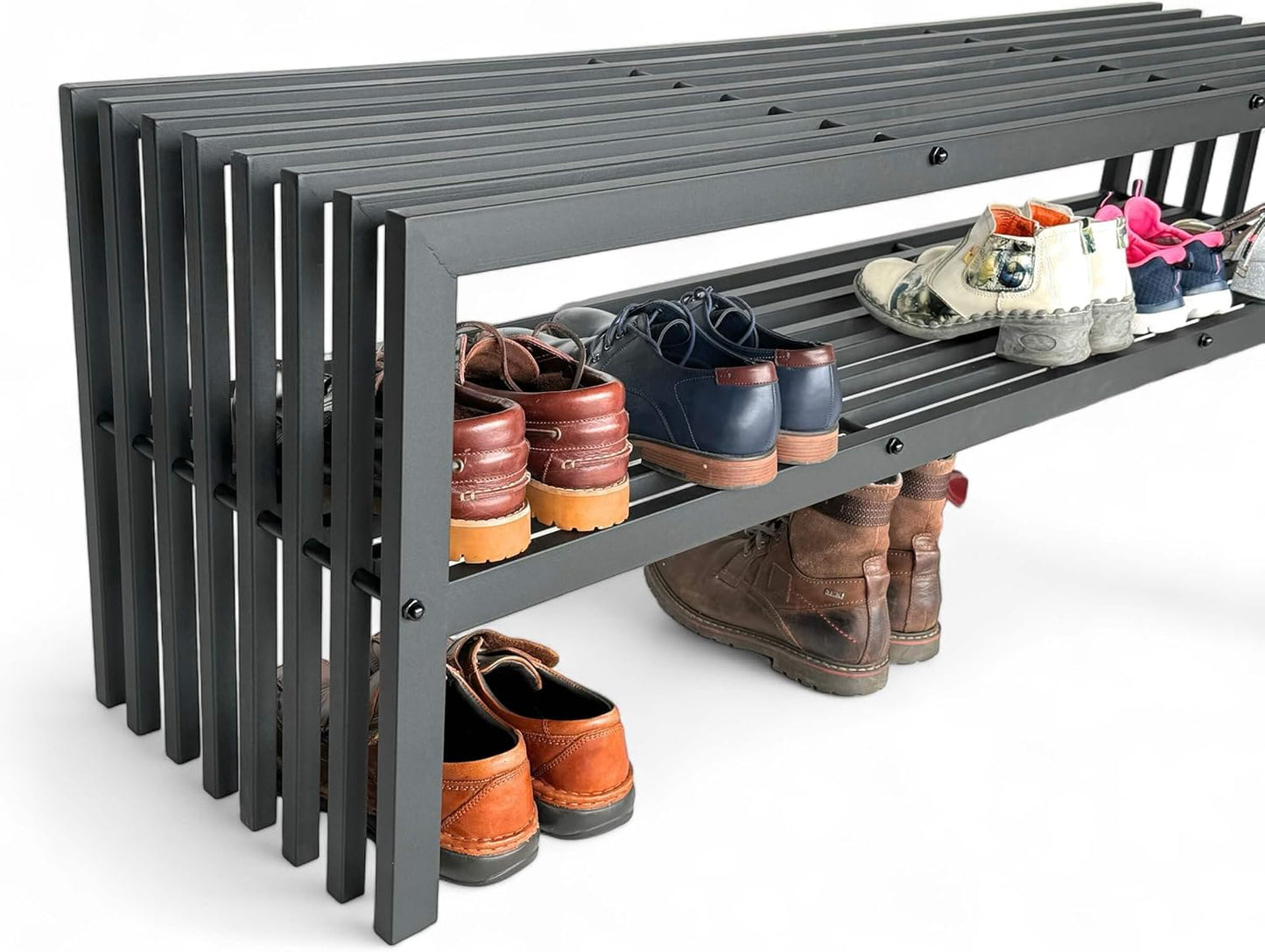 Schuhregal mit 2 Ebenen