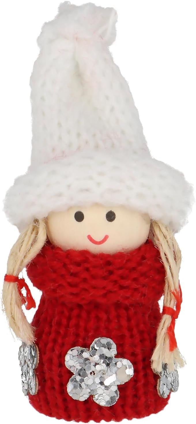 Mini-Wichtel Figuren-Set (24 Stück) für Weihnachten, 24 Mini Wichtel Rot