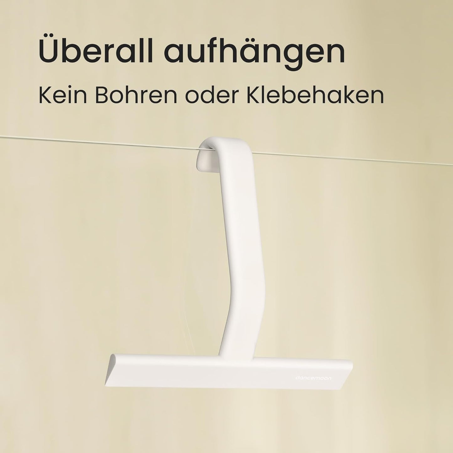 JustHang Duschabzieher, Weiss