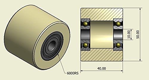 Nylon-Rollen Set für Schiebetüren