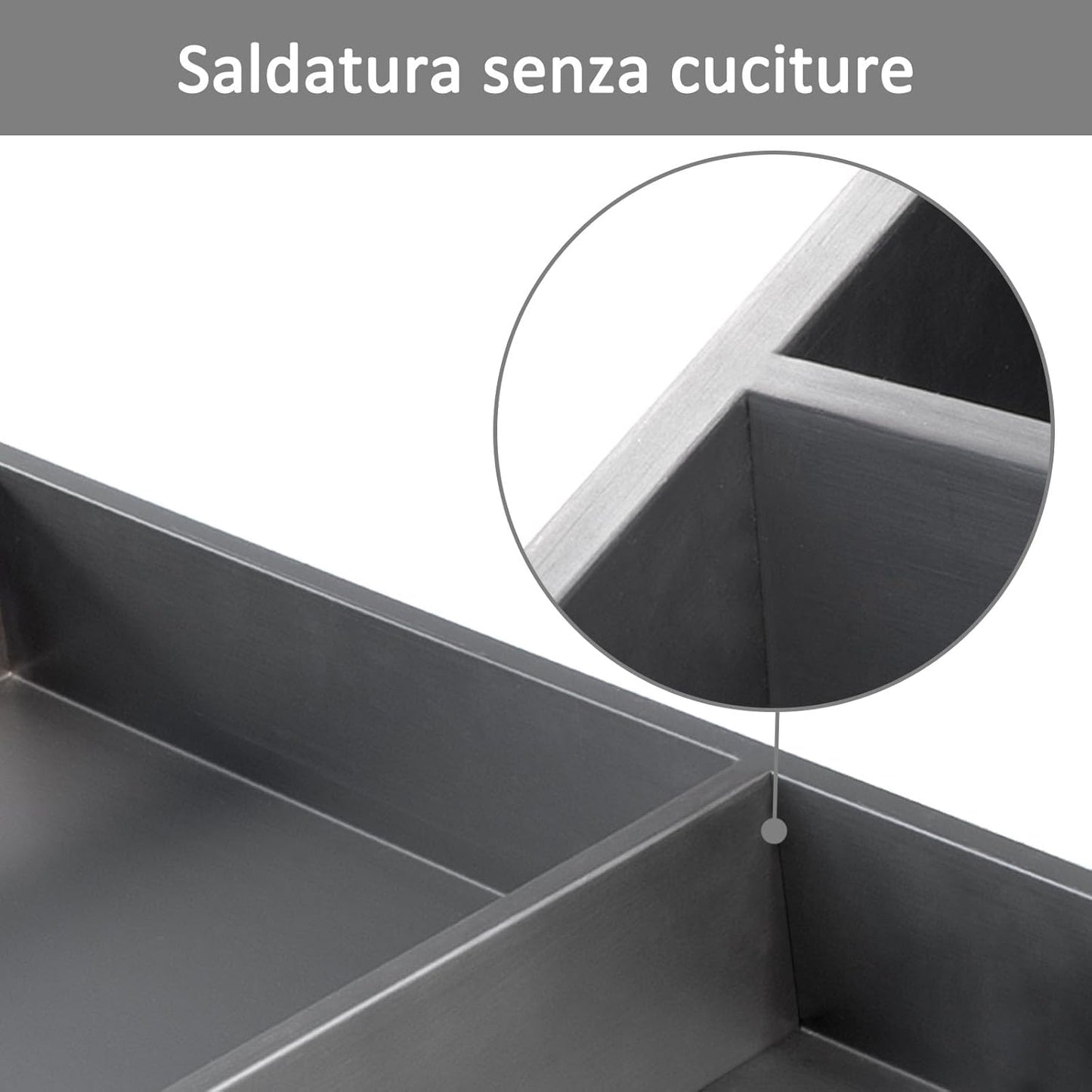 Wandnische für Dusche mit Regal (30x60x10 cm), 30×60cm (30/30) Grau