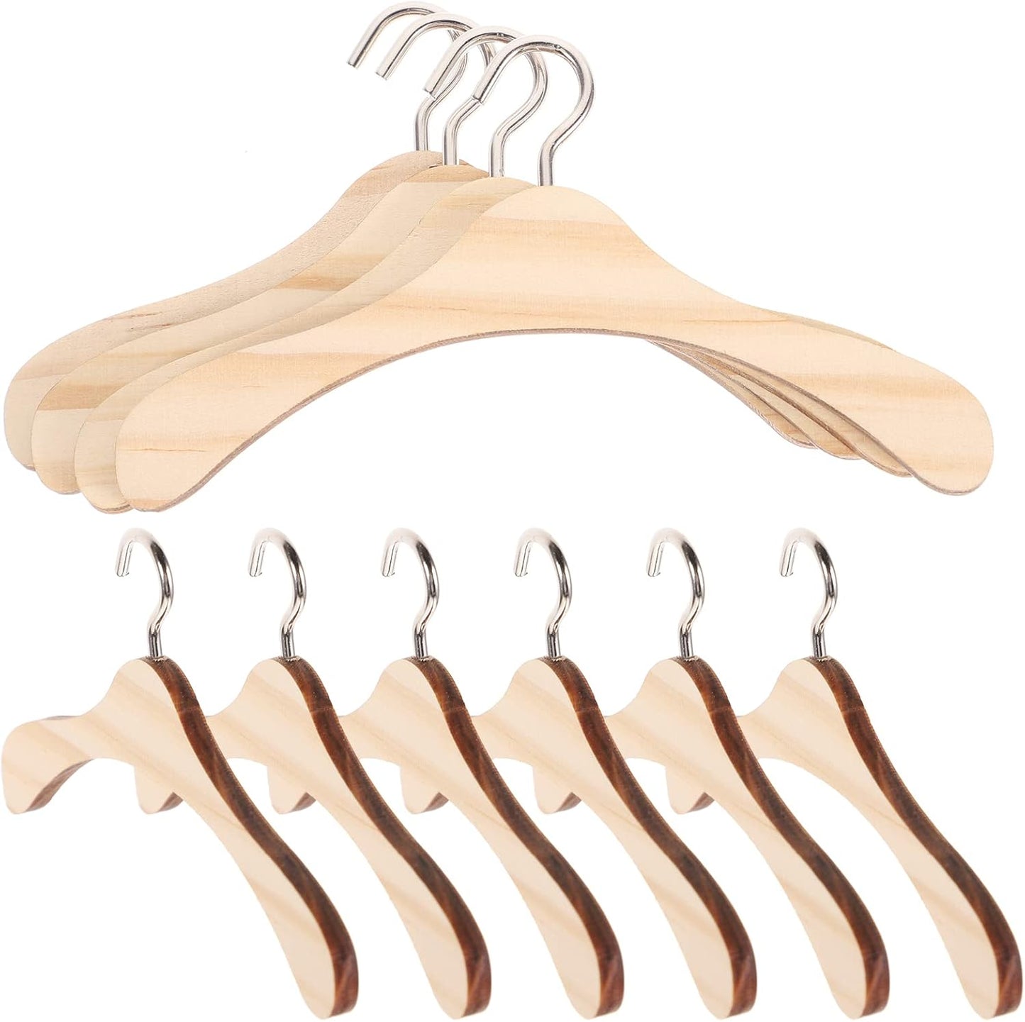 10-teiliges Puppenkleiderbügel-Set