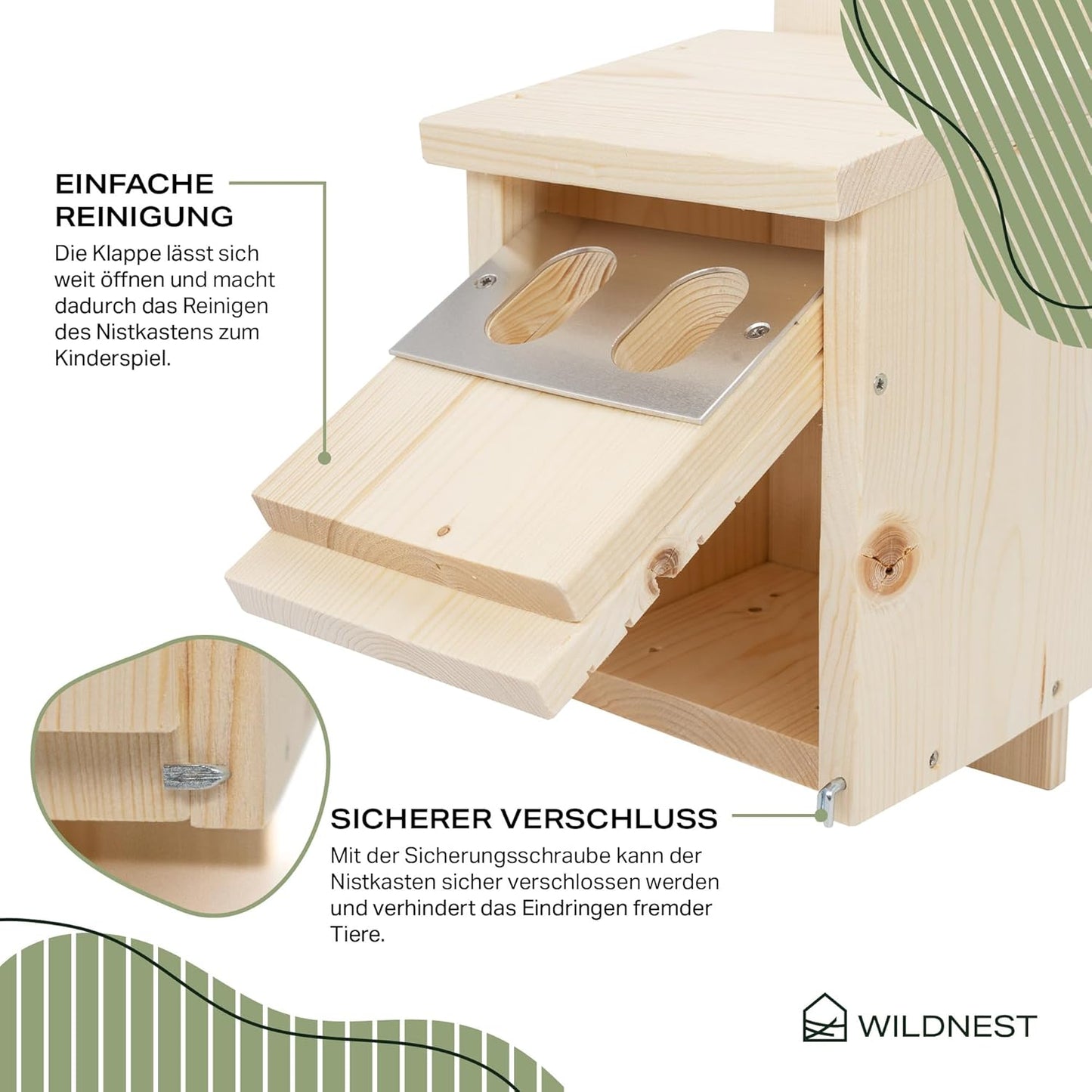 Nistkasten für Rotkehlchen, Nistkasten Rotkehlchen