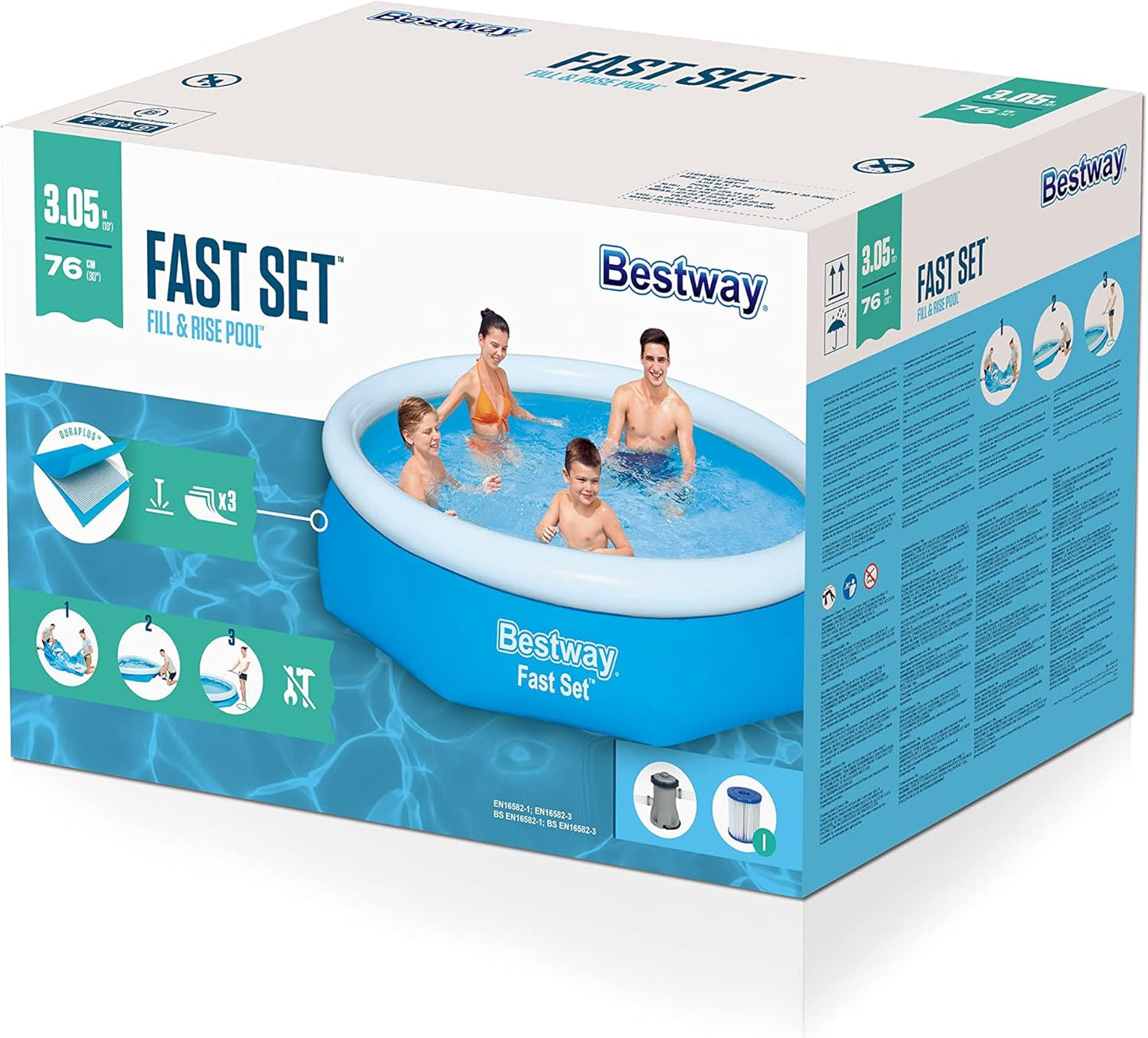 Fast Set Aufstellpool-Set mit Filterpumpe