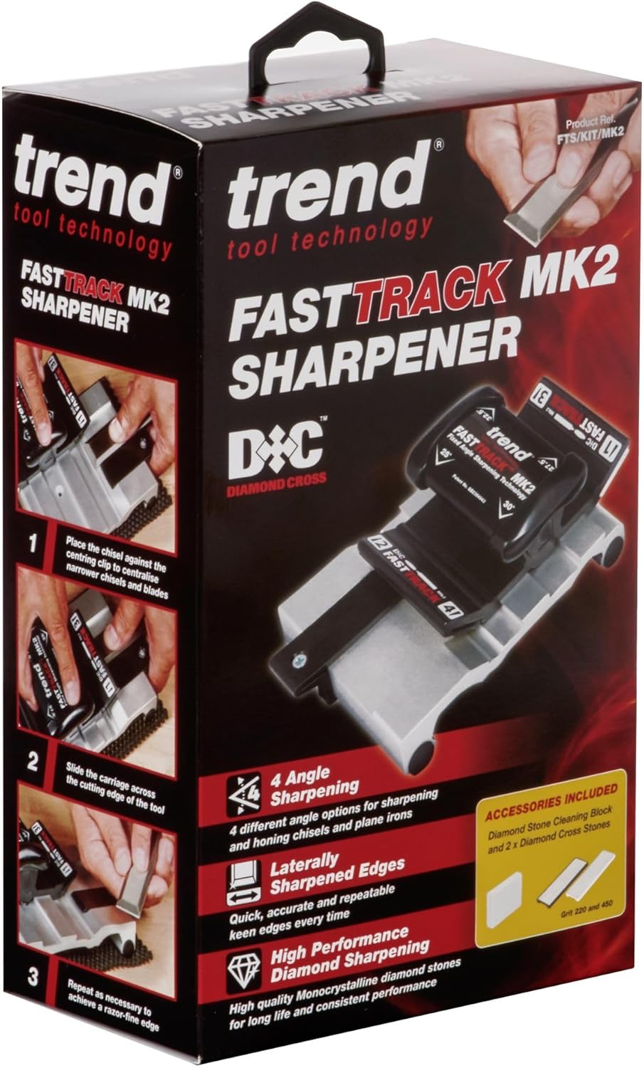 Fast Track MK2 Schärfgerät mit 4 Schleifwinkeln