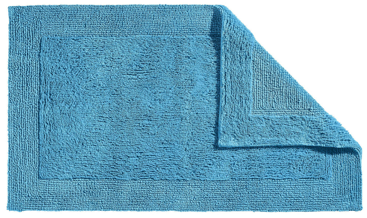 Badematte Stuttgart, Blau Badteppich - 60x100 cm