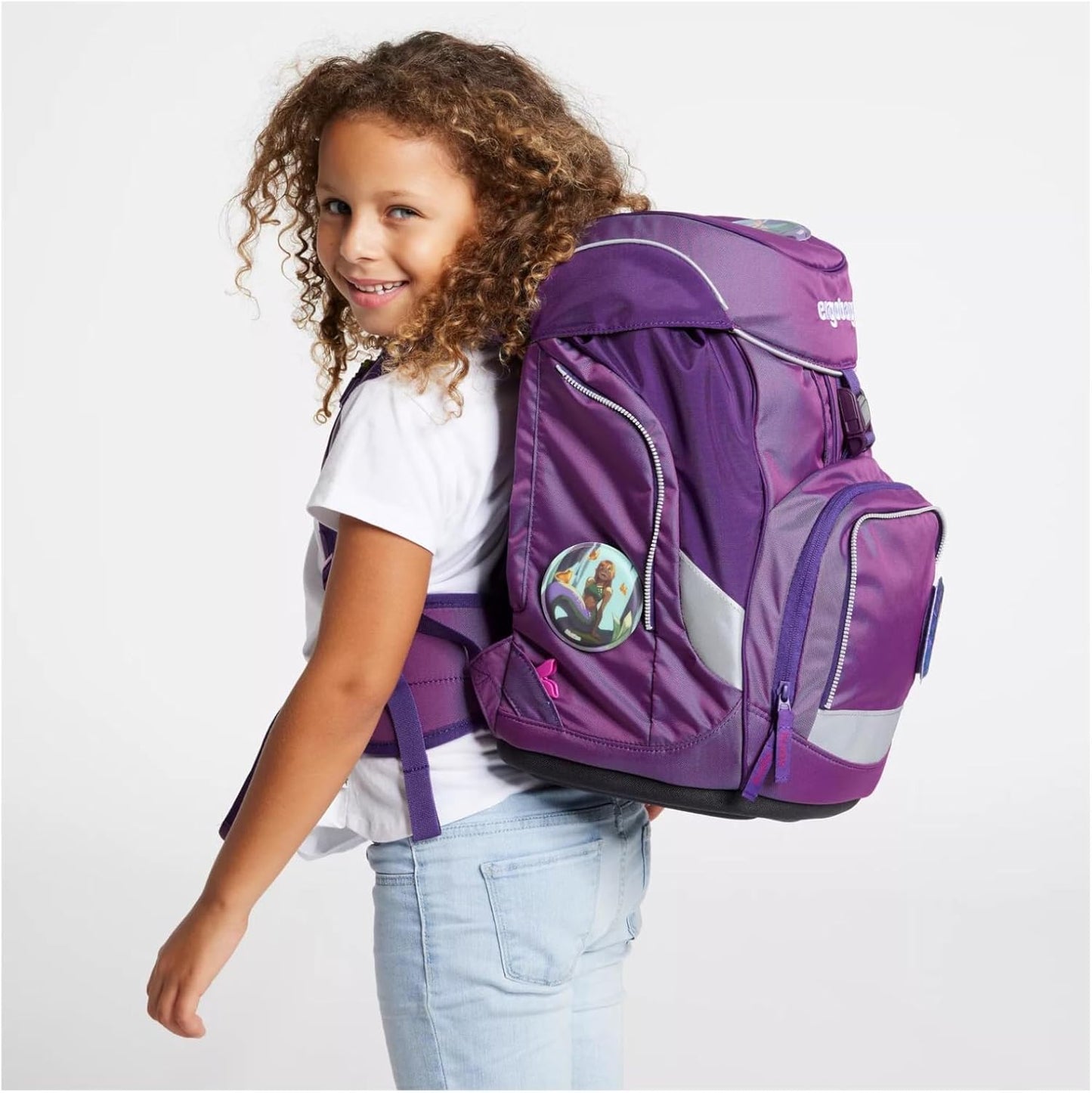 6-teiliges ergonomischer Schulranzen-Set Meereszaubär, Einheitsgröße Meereszaubär - Lila