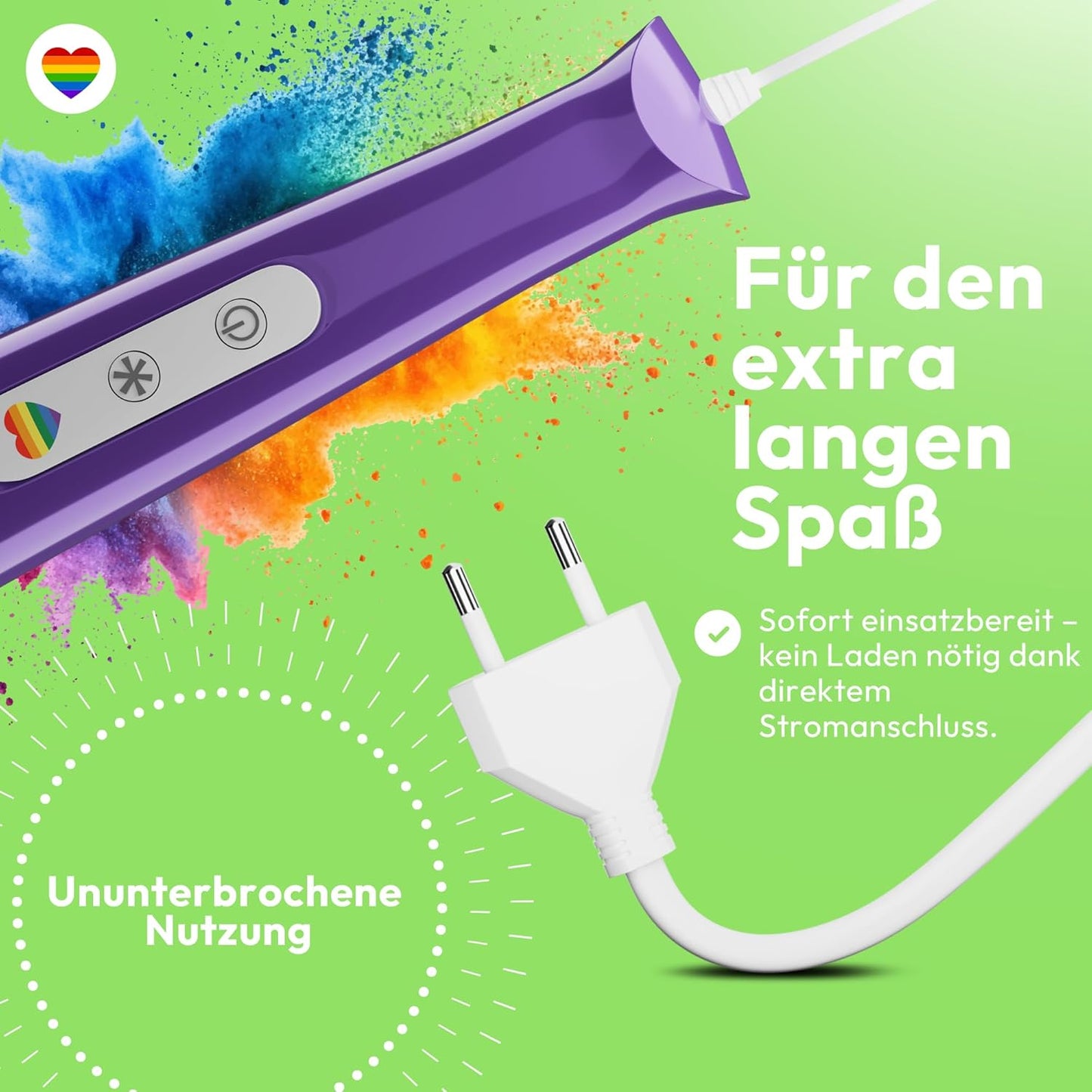 Vibrator mit 20 Modi und 10 Stärken, Lila