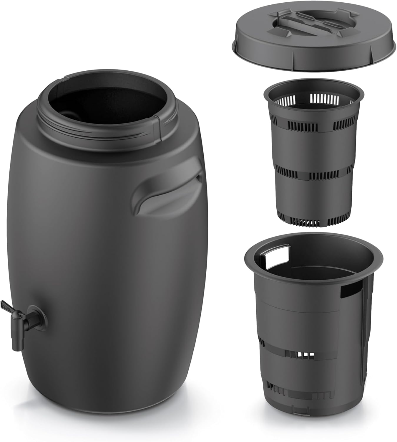 Kompostierungsfass für organischen Dünger, 55 L, 55 L