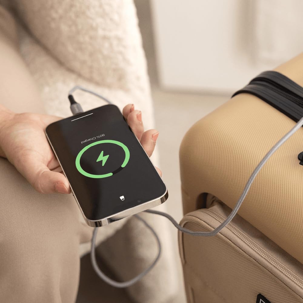 Handgepäck Trolley PackPro T20 mit TSA-Schloss und Doppelrollen, Champagne S (ABS+PC)