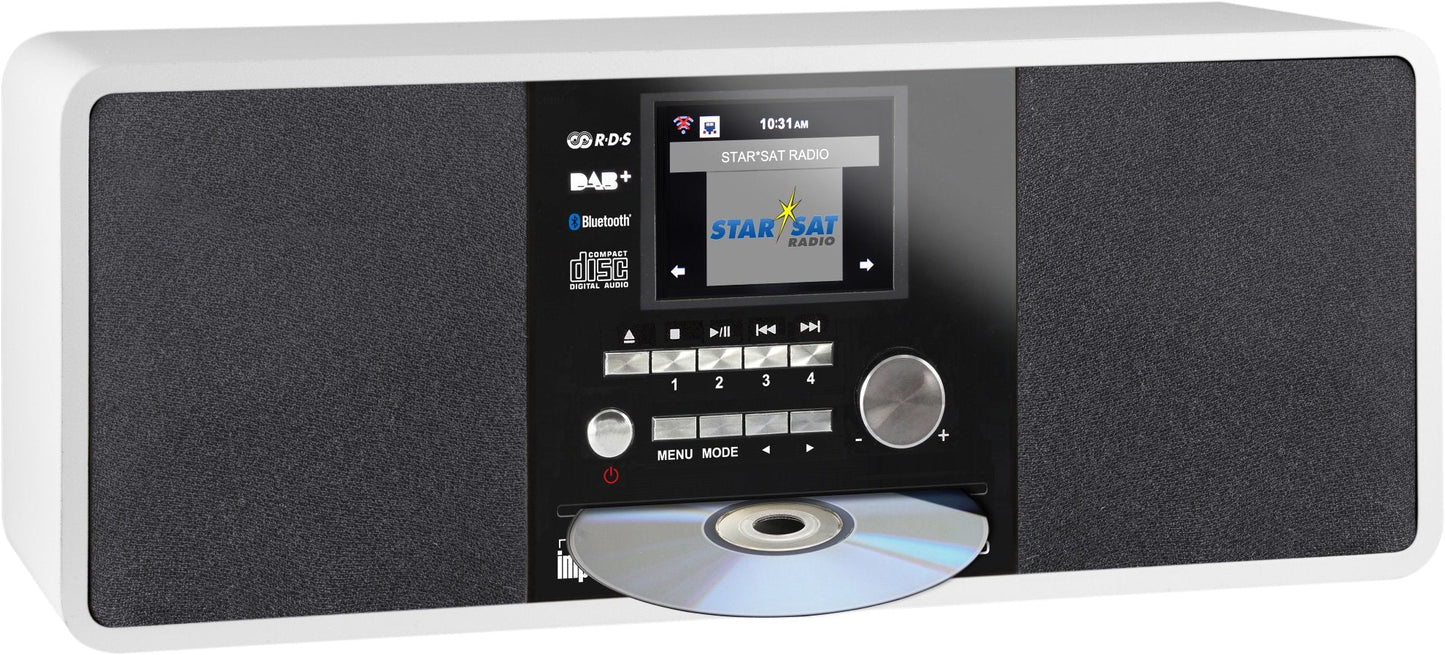 DABMAN i200 CD, Radio, mit CD-Player weiss