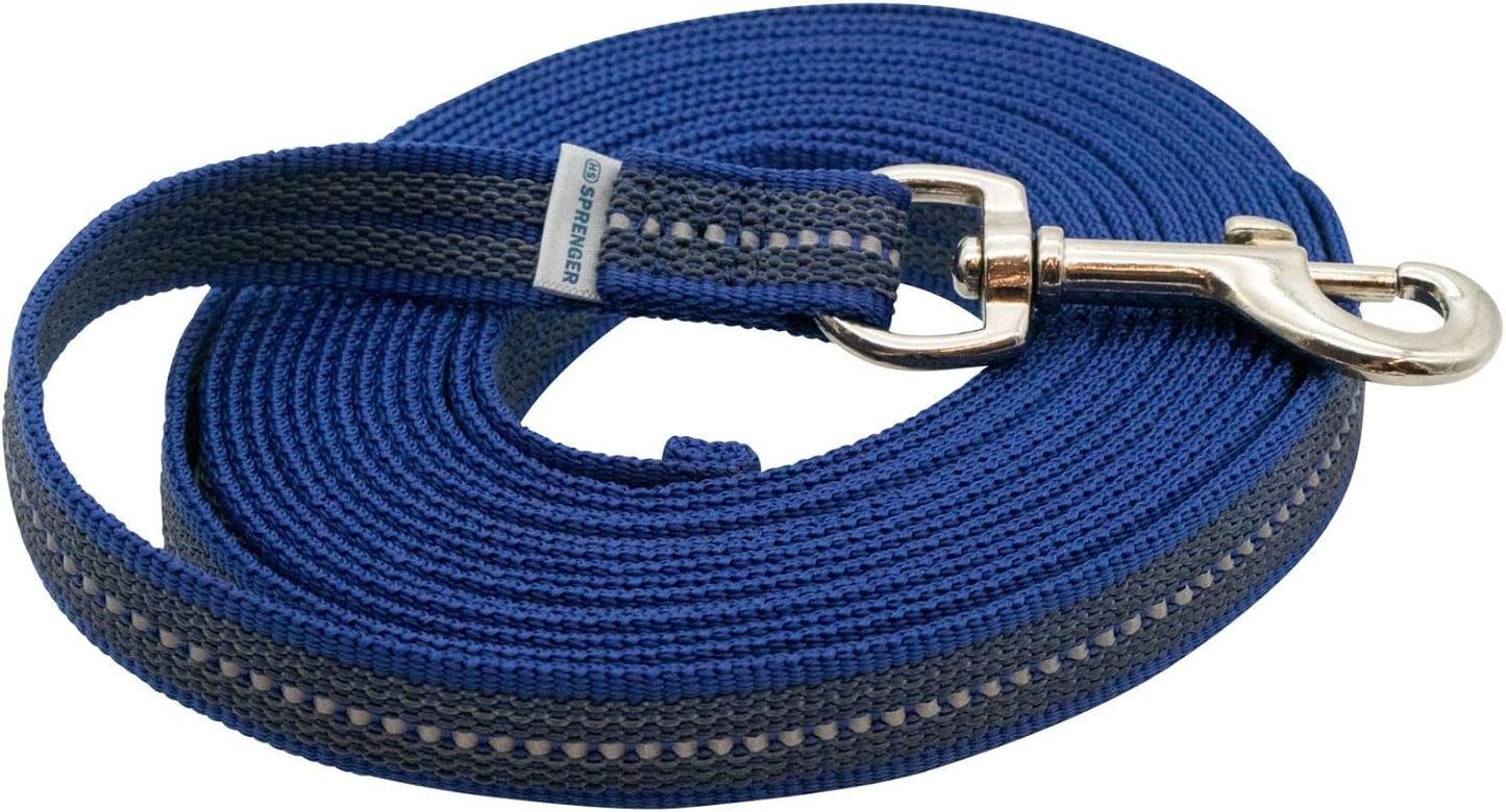 Gummierte Schleppleine, 750 cm blau