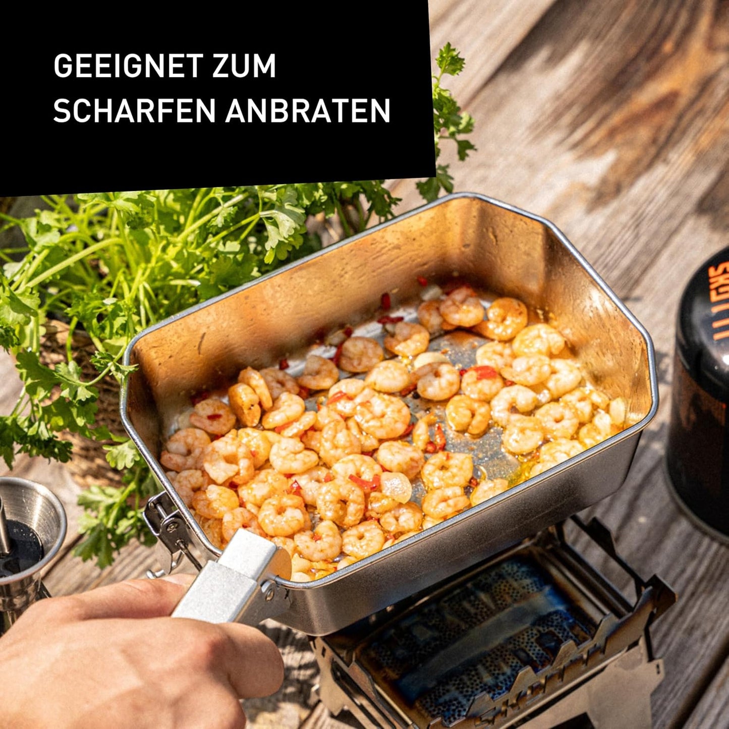 Stapelbare Boks-Brotbox 1,0L auslaufsicher, 1,0 Liter