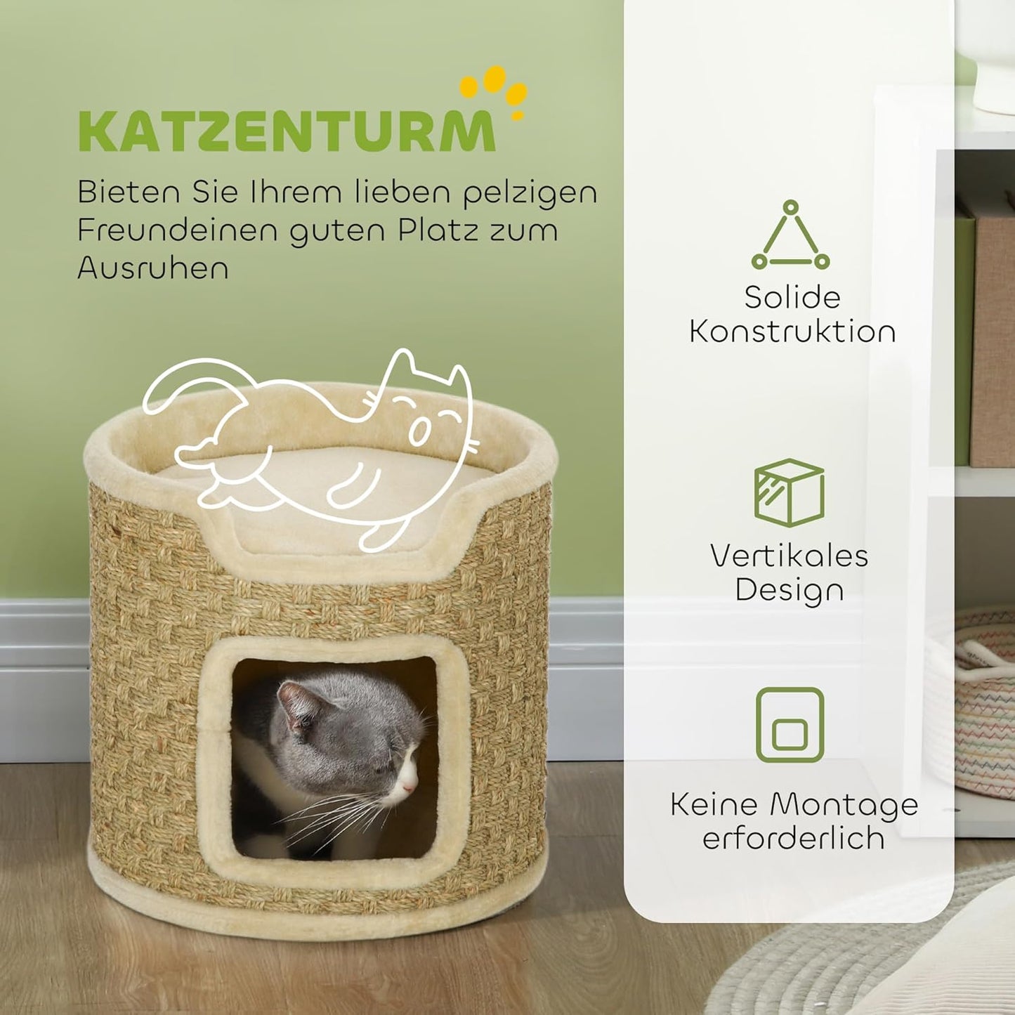 Kratztonne mit Höhle