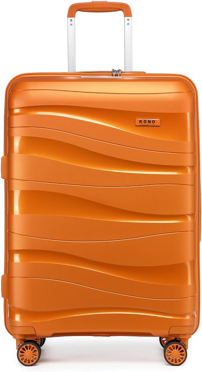Handgepäckkoffer mit TSA-Schloss, Orange Handgepäck Koffer