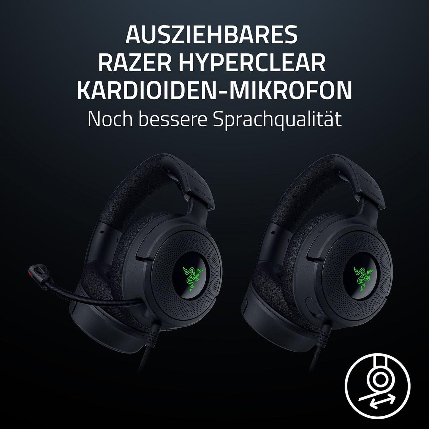 Kraken V4 X: Kabelgebundenes PC-Gaming-Headset, Kraken V4 X Schwarz