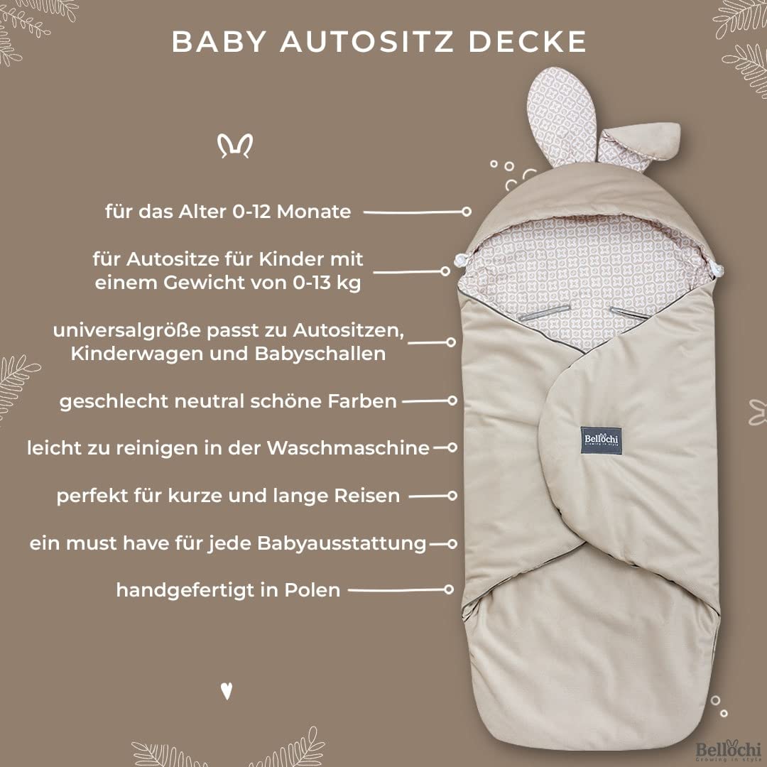 Baby Einschlagdecke mit Kapuze, Copse
