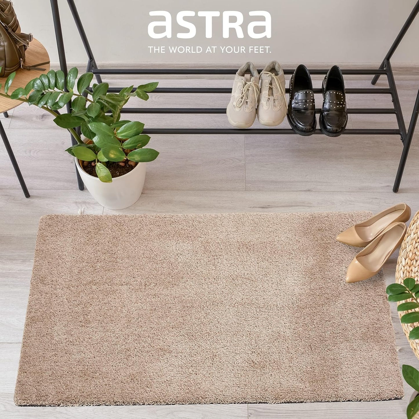 Rutschfeste Schmutzfangmatte, 50 x 80 cm (Rechteckig) Beige