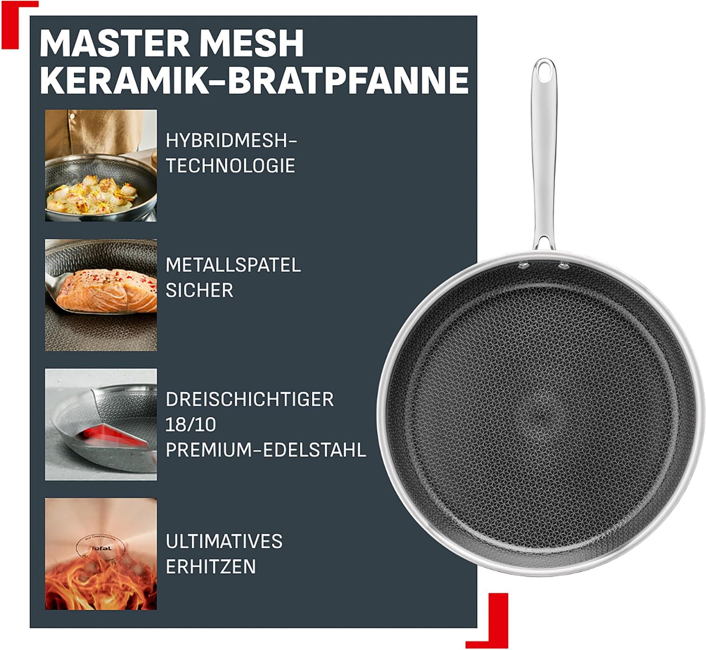 Master Mesh Bratpfanne E5330304, Keramik "Neu" - Bratpfanne 20 cm