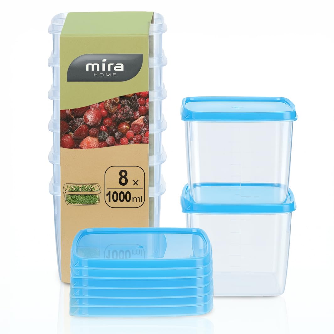 8-teiliges Vorratsdosen-Set mit Deckel, 1L (8 Stk)
