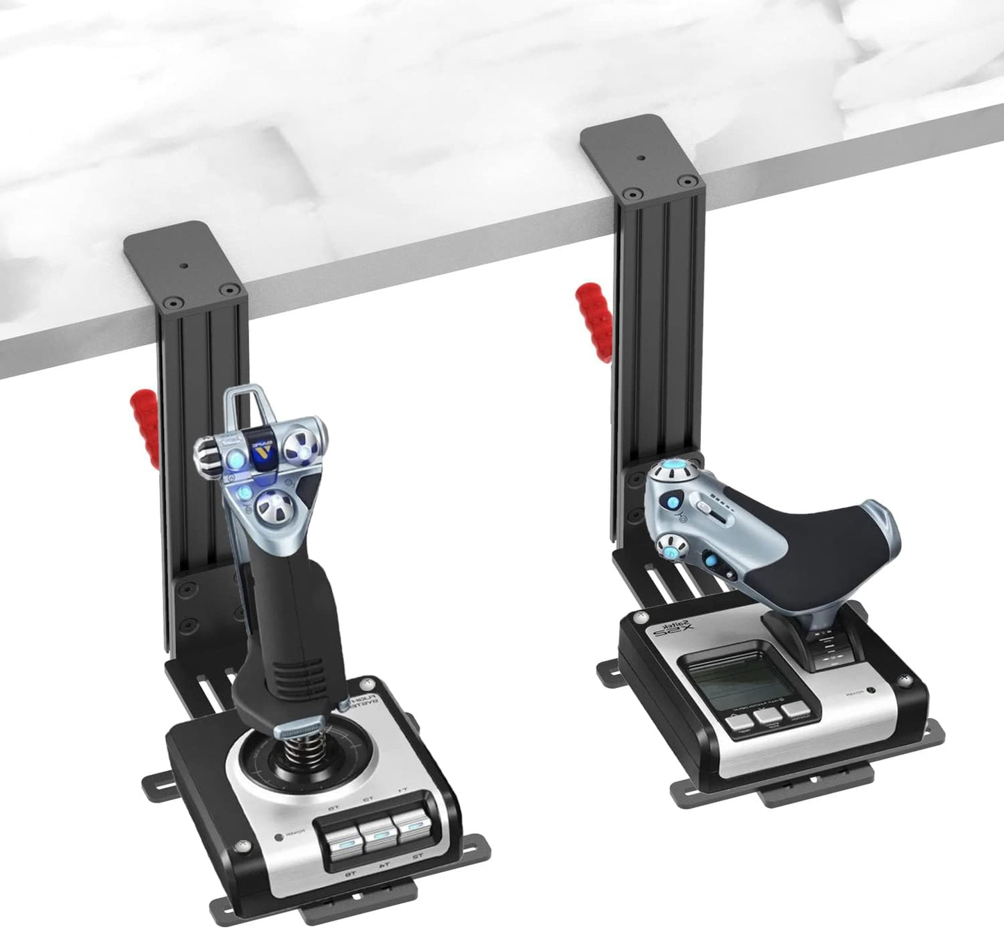 Hotas Schreibtischhalterung für Flug-Sim-Controller (2 Stück)