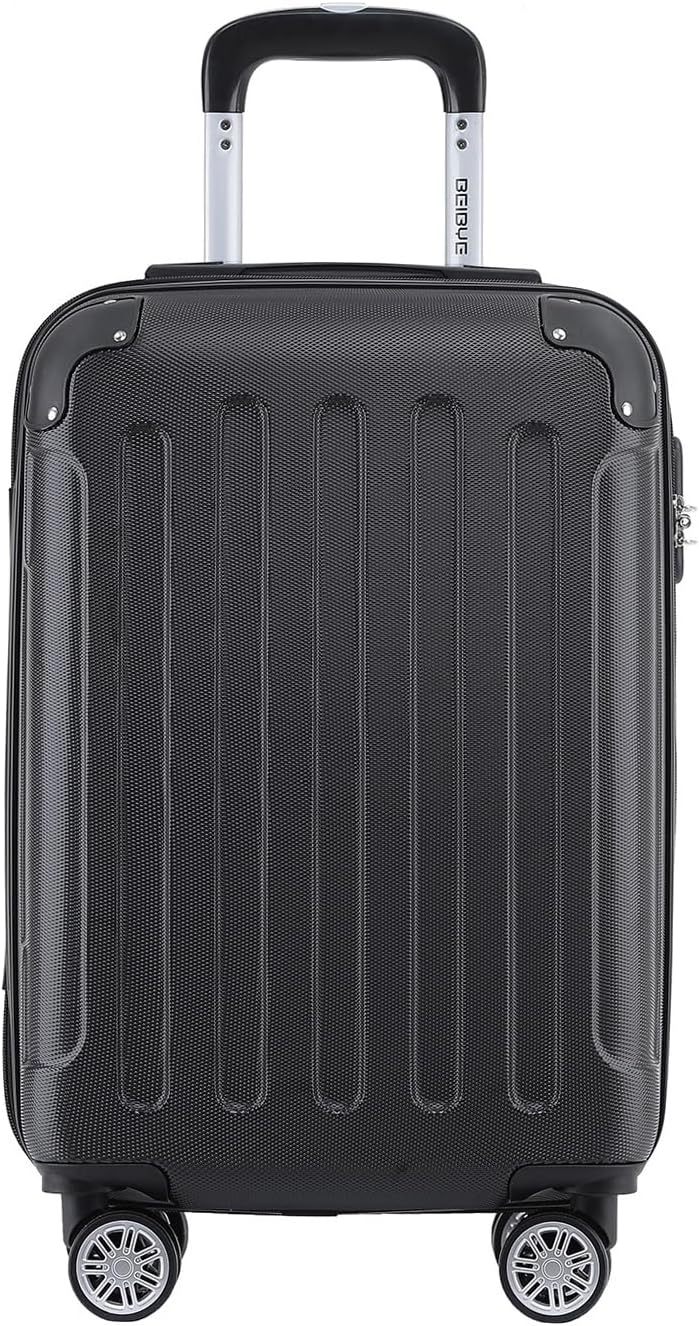 Hartschalen-Trolley mit Zahlenschloss (55 cm), Schwarz Small-55cm