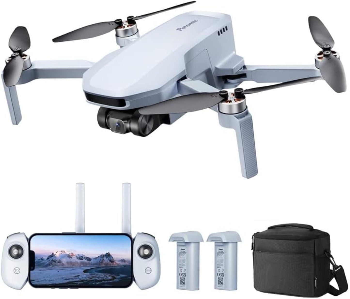 Atom Se GPS Drohne mit 4K-Kamera, ATOM SE (zwei Batterien)