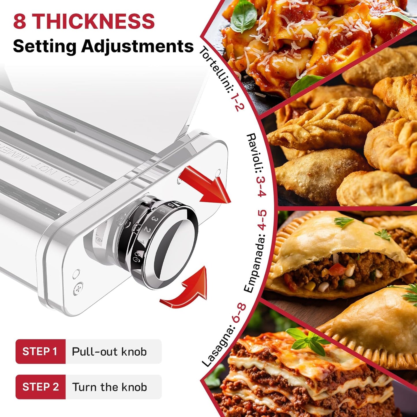 3-in-1 Nudelaufsatz-Set 2406V für KitchenAid, 2406V