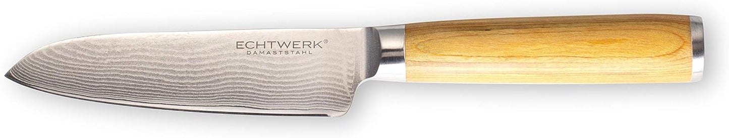 2er Set Santokumesser, Heller Griff