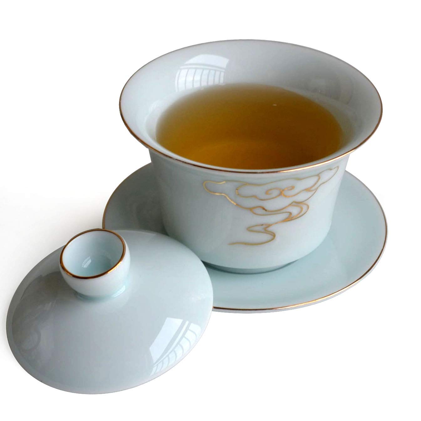 Chinesisches Gaiwan-Teetasse mit Deckel