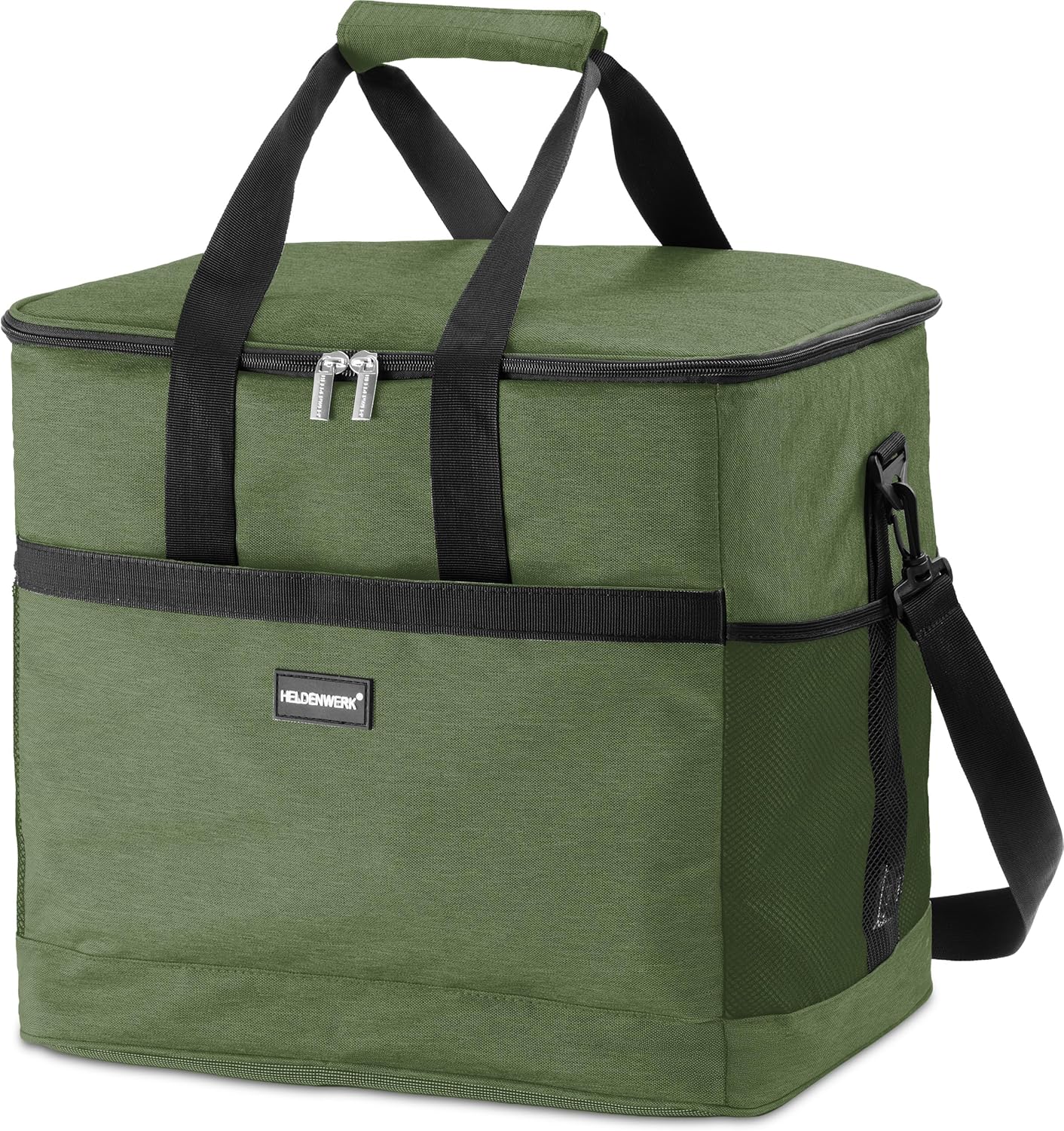 Faltbare Kühltasche, Olivgrün 40L (L40 x B27 x H38 cm)