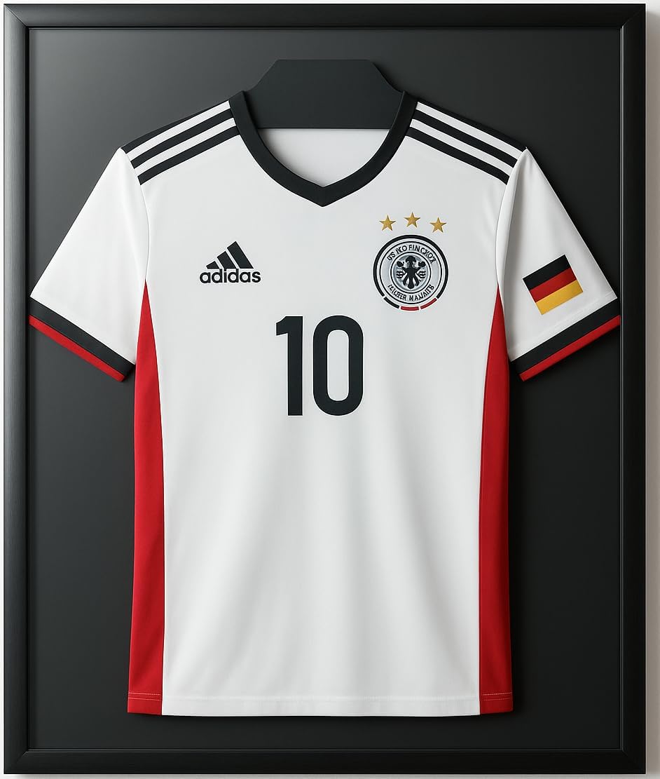 Trikotrahmen 3D-Bilderrahmen für Sporttrikots, Schwarz - Aluminium 70 x 90 cm