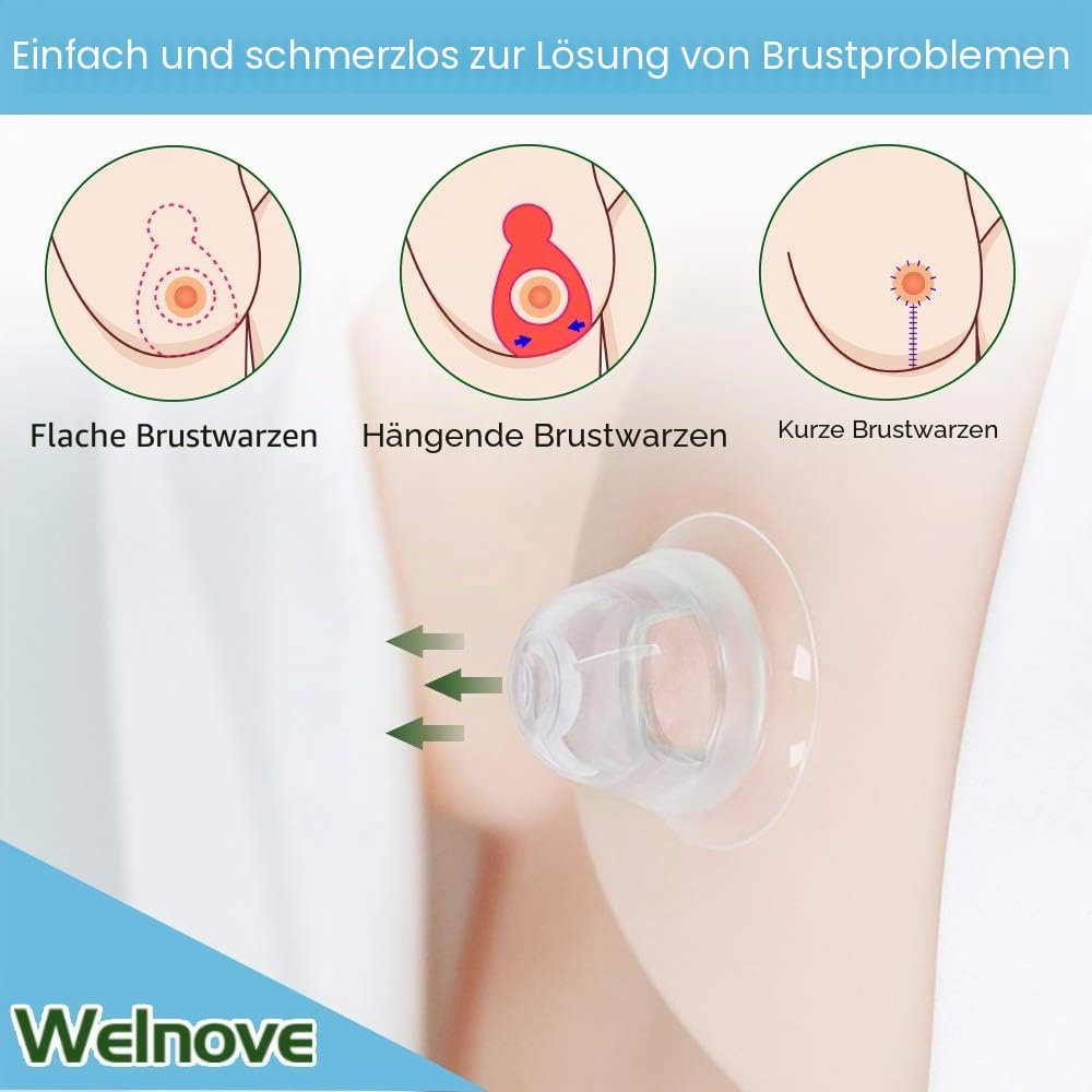 Brusthütchen für Schlupfwarzenkorrektur, 4 Stück