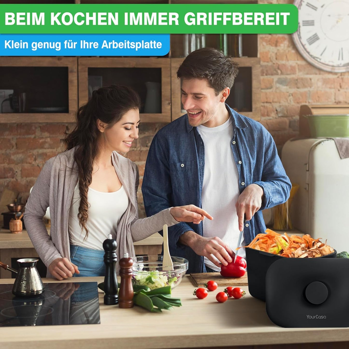 Biomülleimer, Schwarz