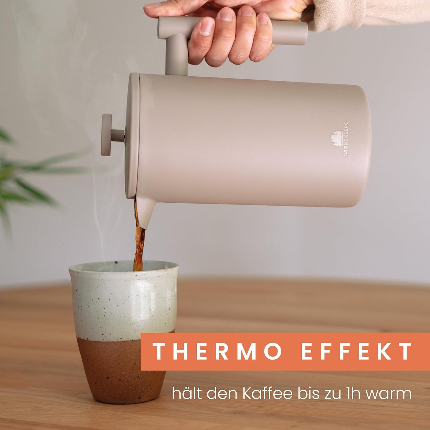 French Press mit Thermo-Funktion, Earth 1000 ml
