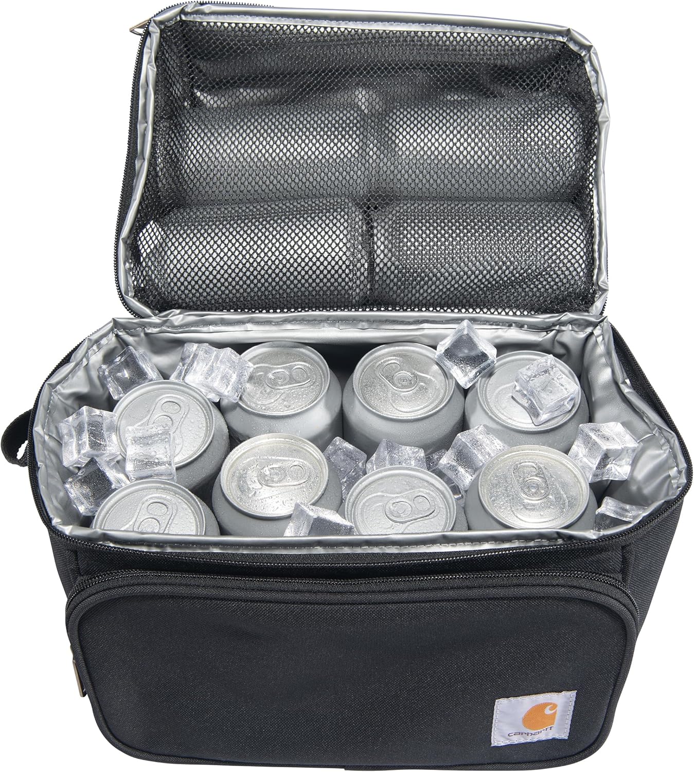 Isolierte Kühltasche mit Zwei Fächern, One Size (Pack of 1) Schwarz