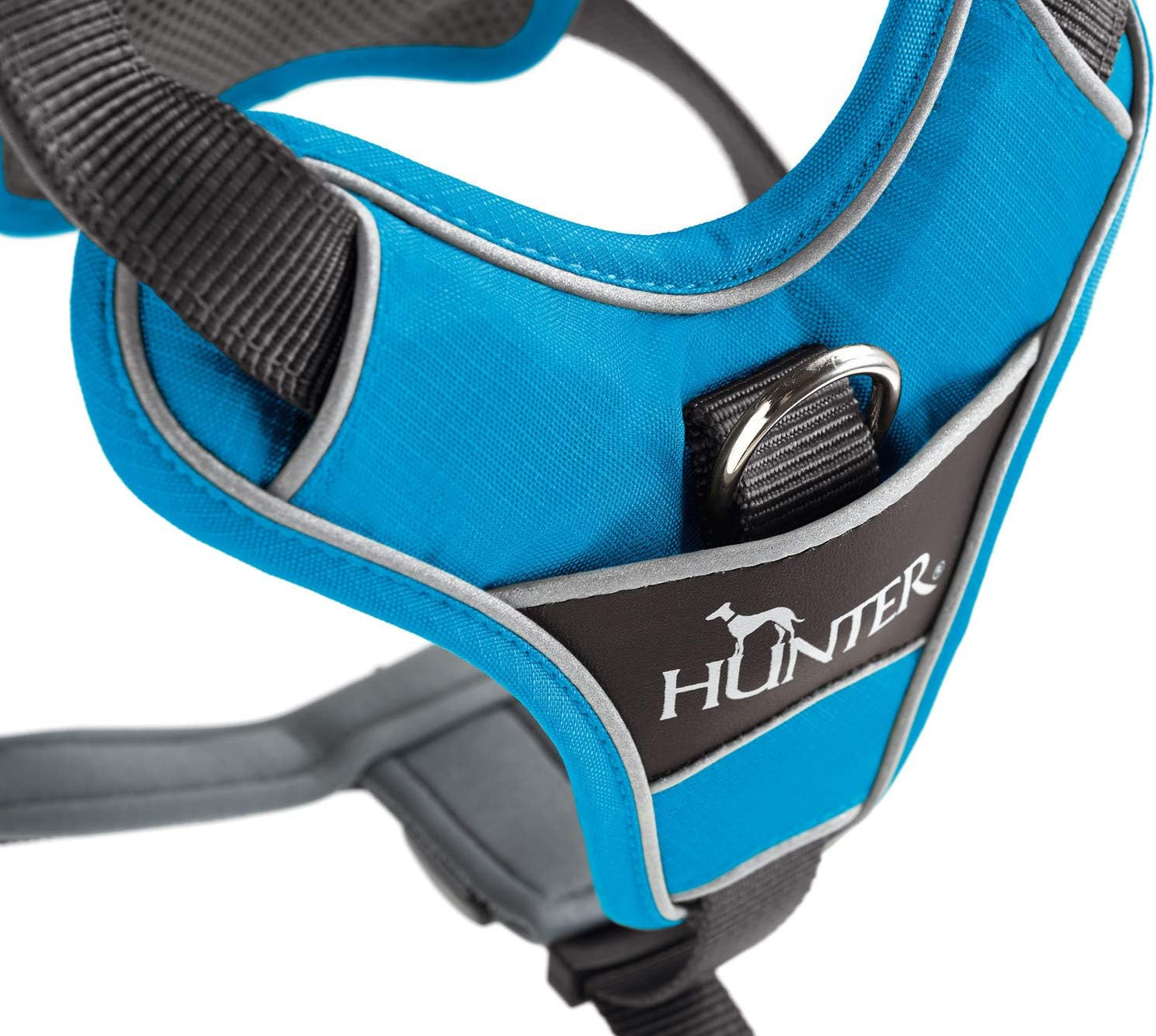 Geschirr Divo, 56 - 73 cm, hellblau/grau