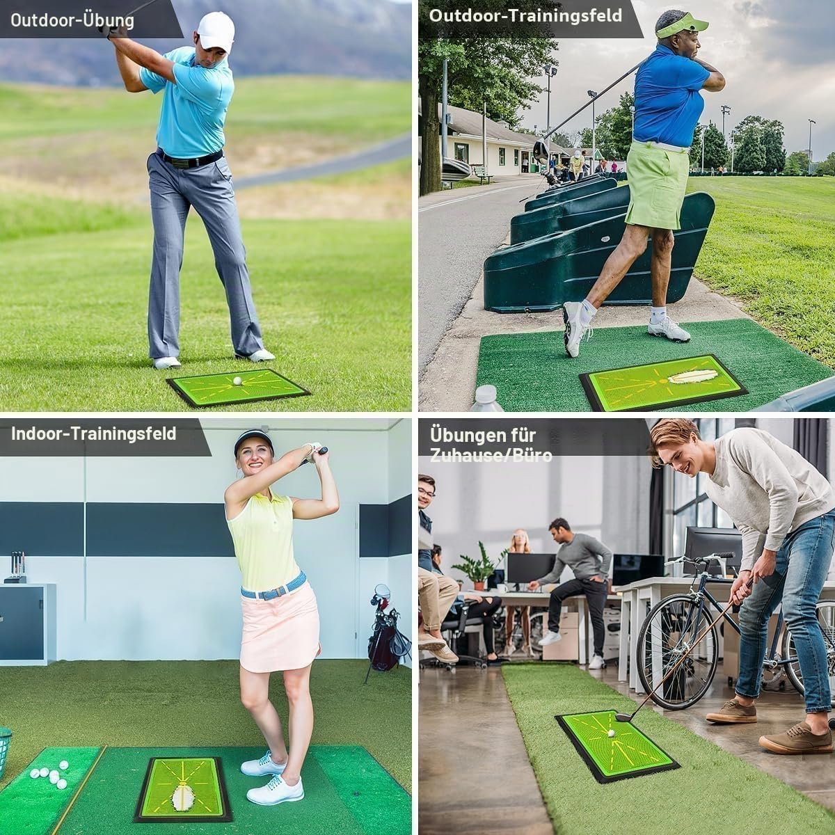 Golfschwung-Trainingsmatte mit Schwungwege-Feedback