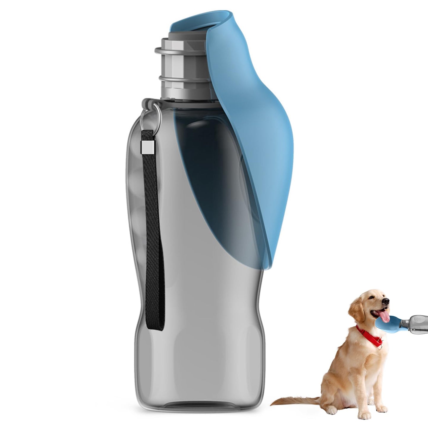 Hundetrinkflasche, Blaugrau
