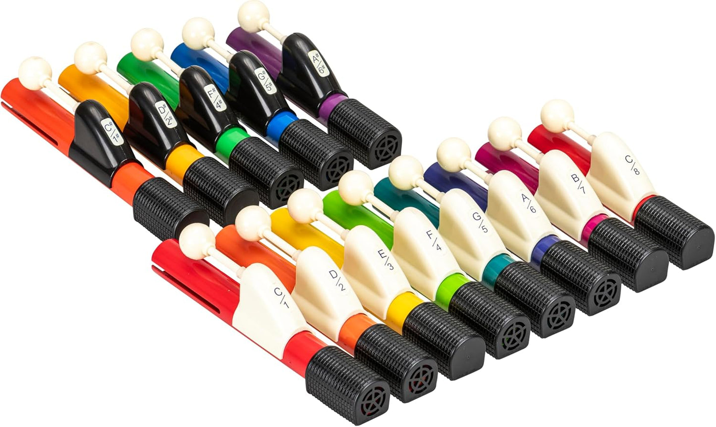 Handchimes in Boomwhackers-Farben, diatonisch